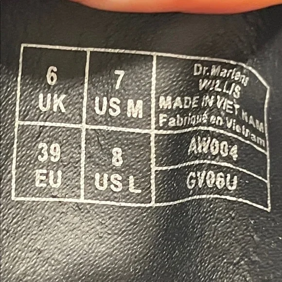 NWOT Dr. Marten Oxford Shoes Plaid Pointed Black and Red Size 8 (L) Size 7 (M) - Picture 13 of 15